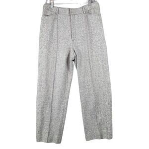 New Man Collection Pants Womens 46P Wool‎ Blend Gray Straight High Rise Stretch